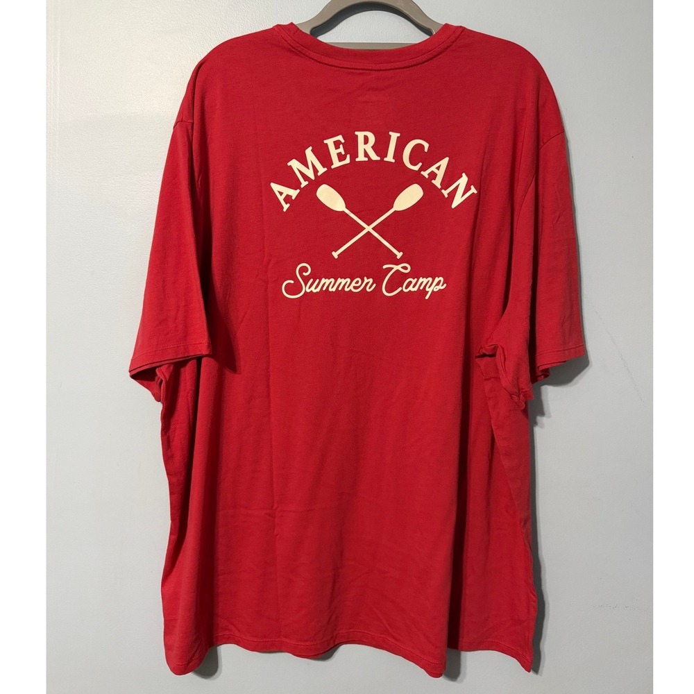 Goodfellow & Co Men's 3XL Red American Summer Camp Graphic T-Shirt 2848
